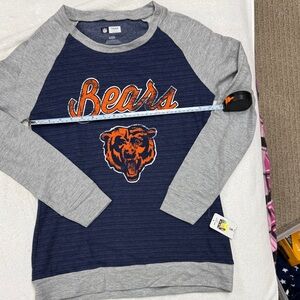 NFL Team Apparel Women's Navy and Gray Top